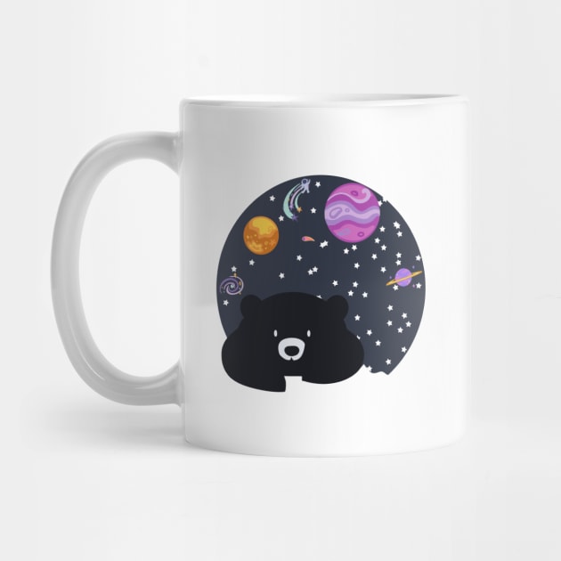 Sleep Cute Bear I Alone in Space by NineBear